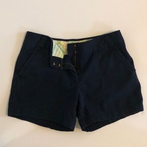 J. Crew 5 inch Navy Chino Short, Size 6